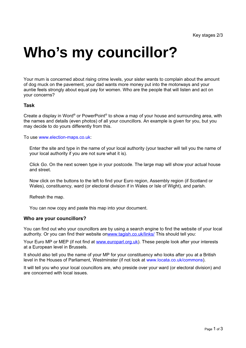 Who's My Councillor D02659h