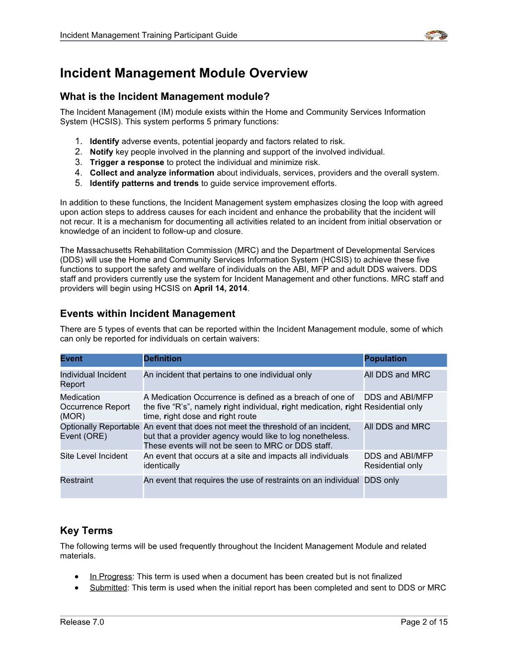 Incident Management Module Overview