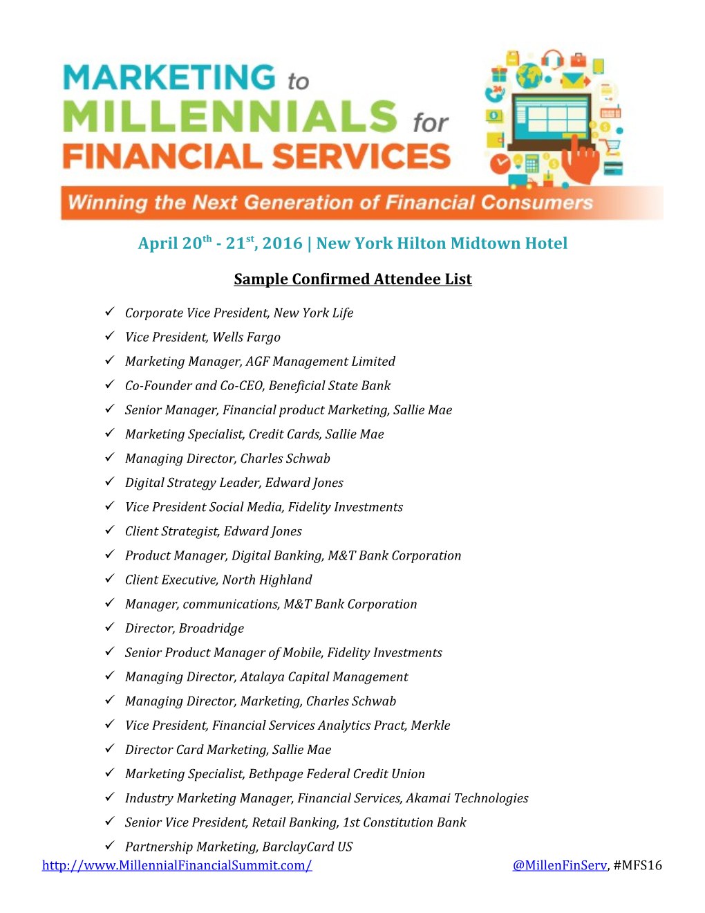 April 20Th - 21St, 2016 New York Hilton Midtown Hotel