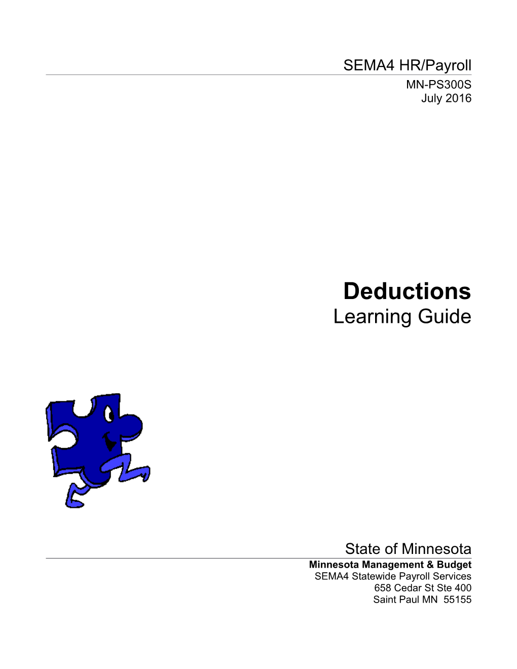 Learning Guide: Deductions