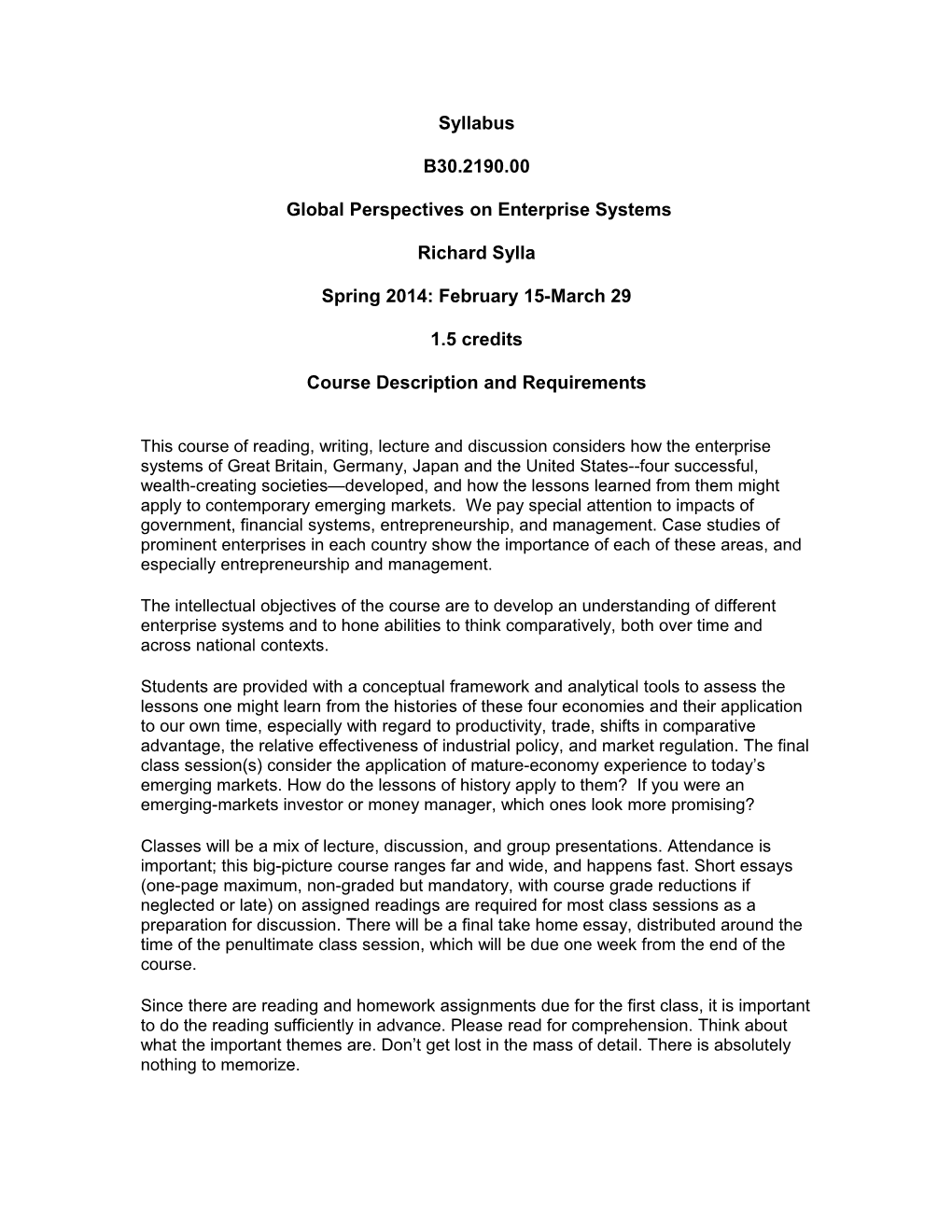 Global Perspectives on Enterprise Systems