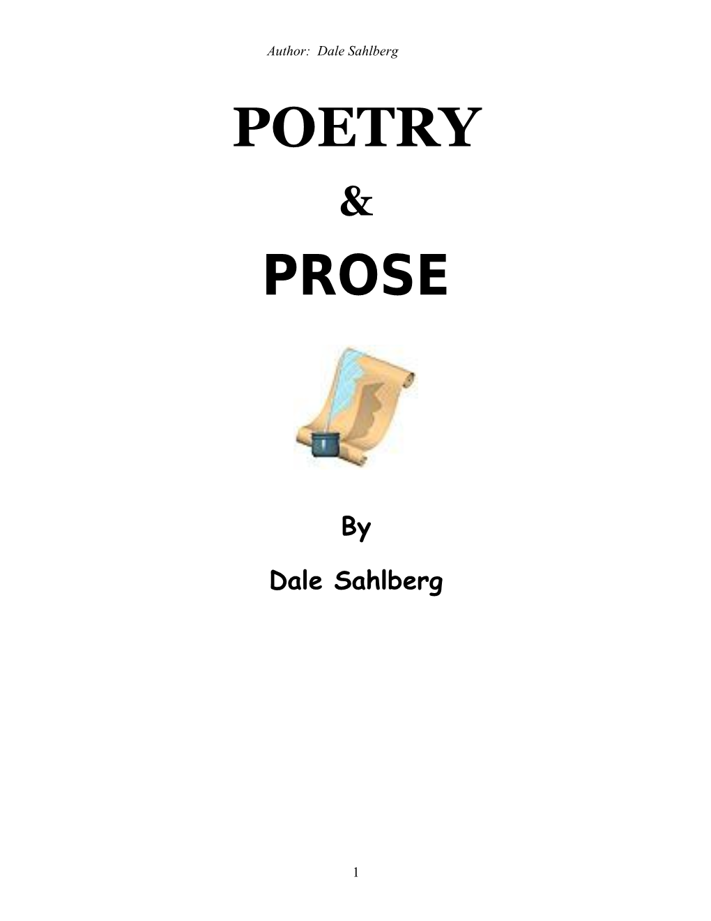 POETRY and PROSE