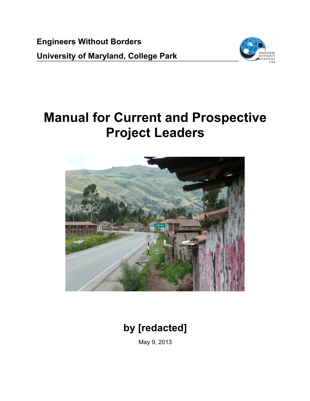 Manual for Current and Prospective Project Leaders