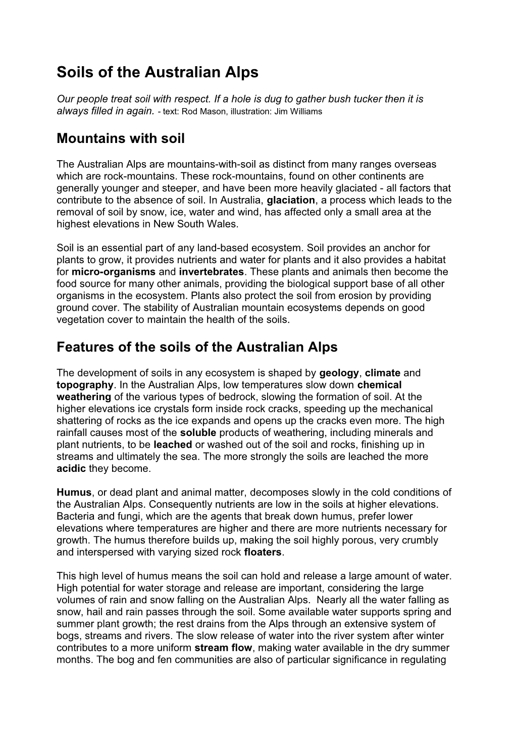 Alps Education Kit - Soils