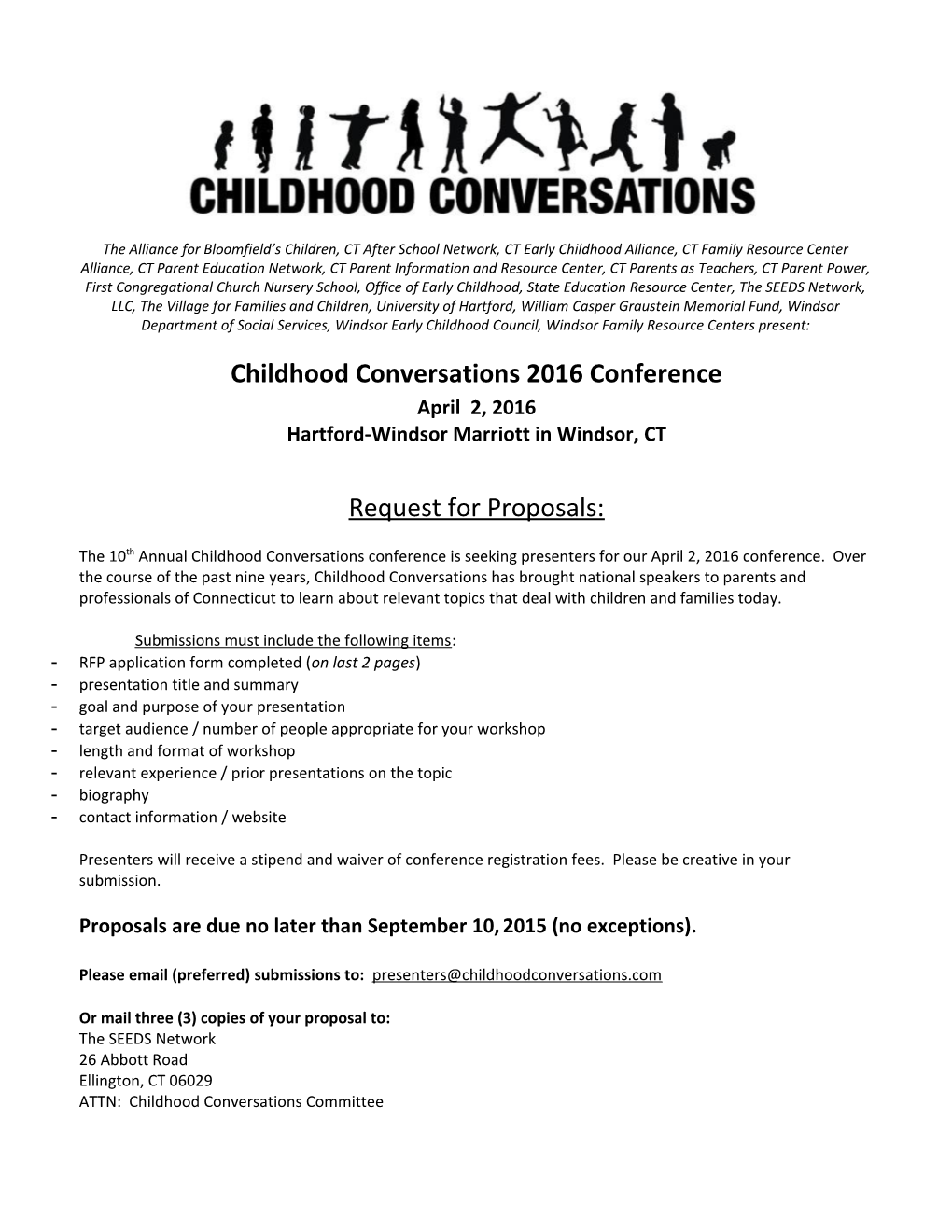 Childhood Conversations 2016 Conference