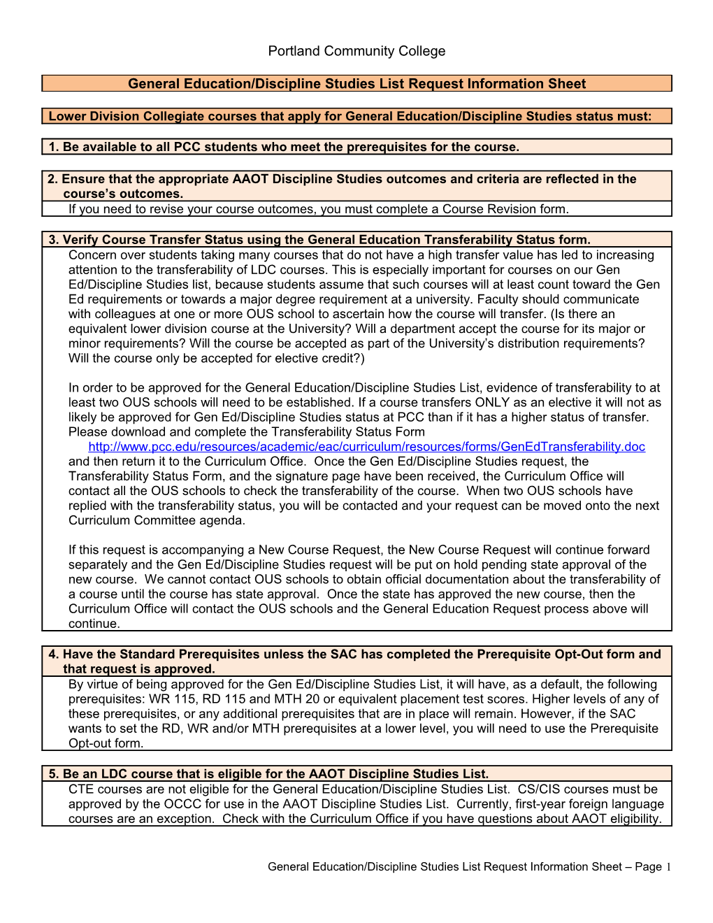 Cultural Literacy Designation Request Form