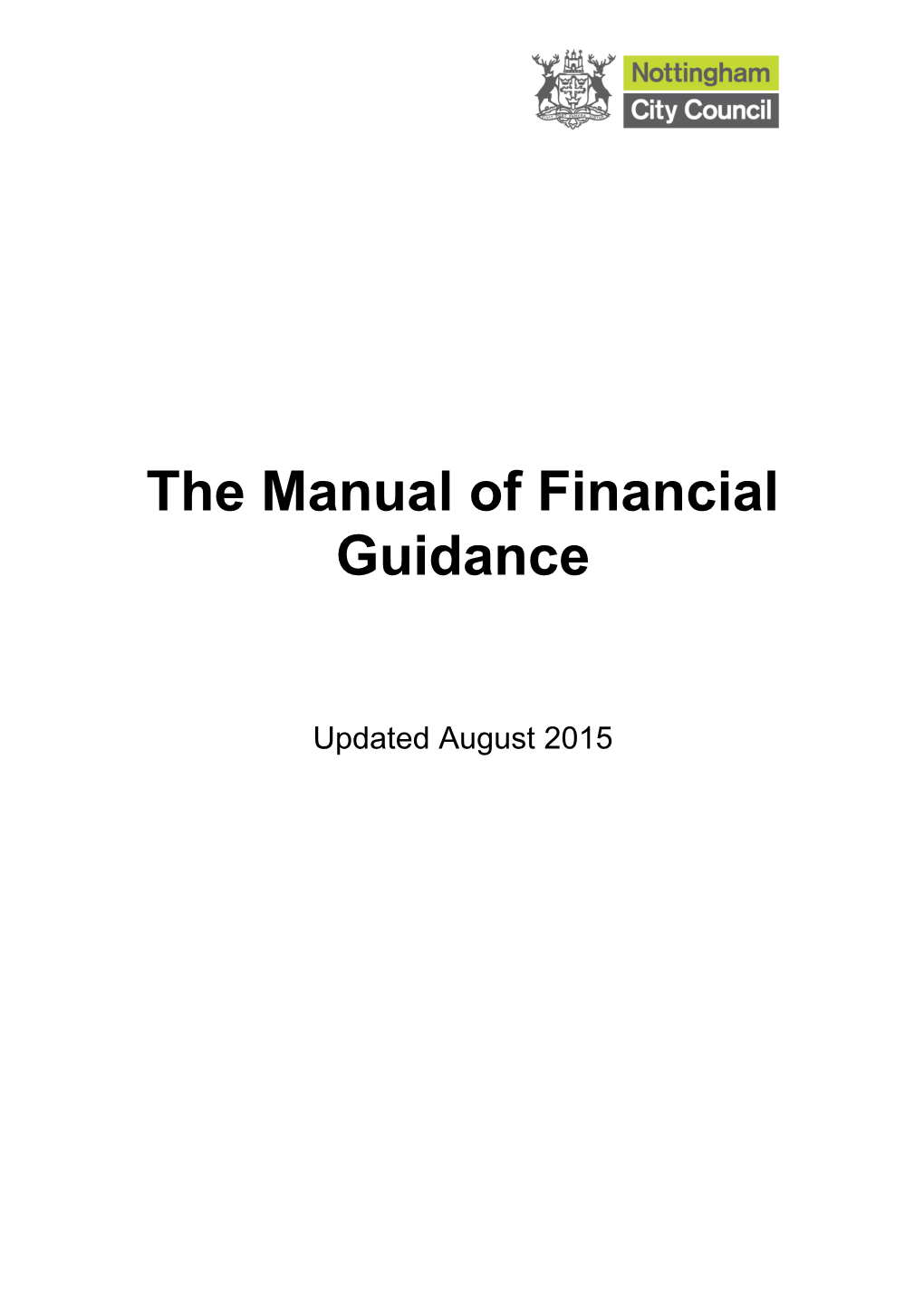 The Manual of Financial Guidance