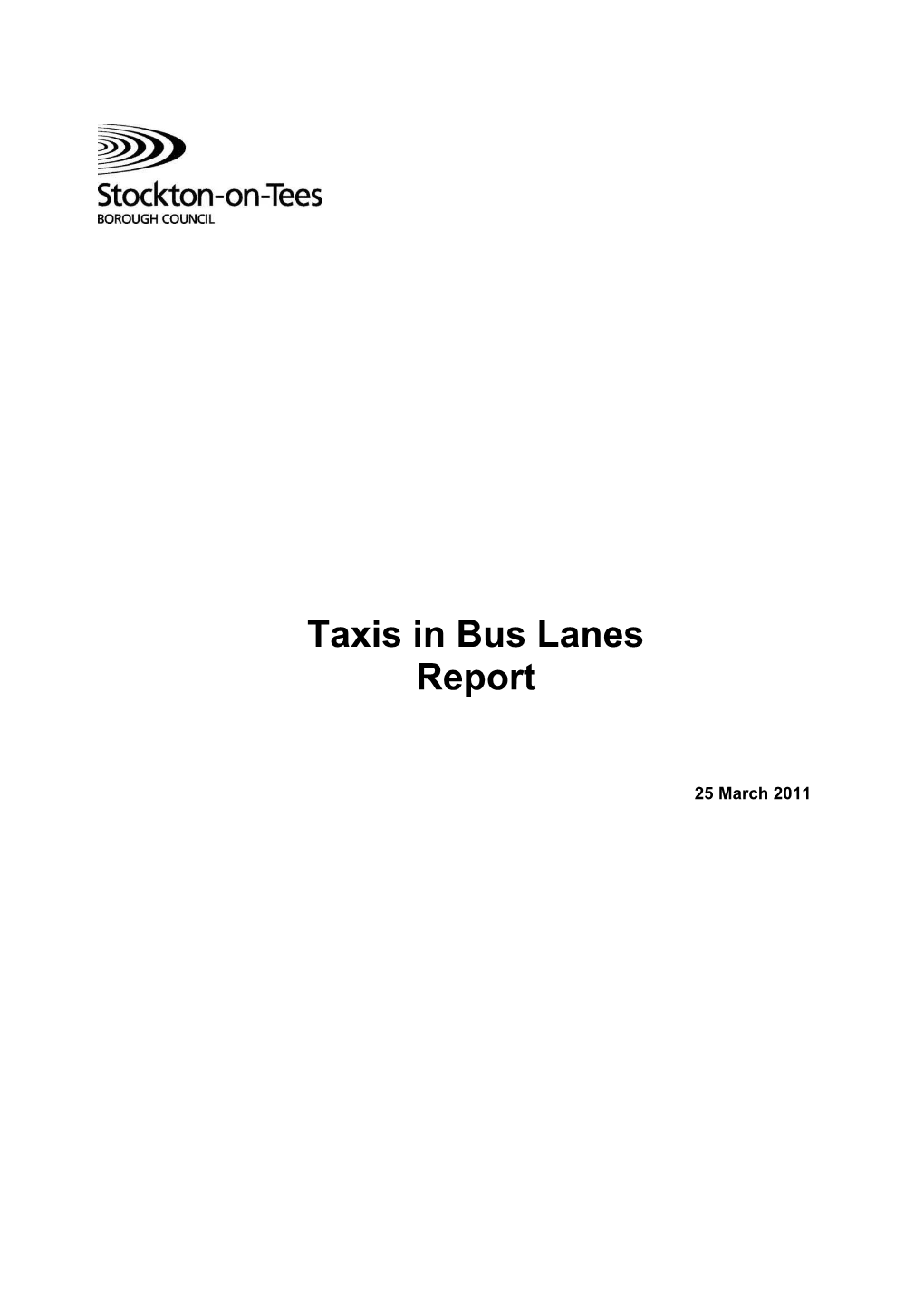Taxis in Bus Lanes