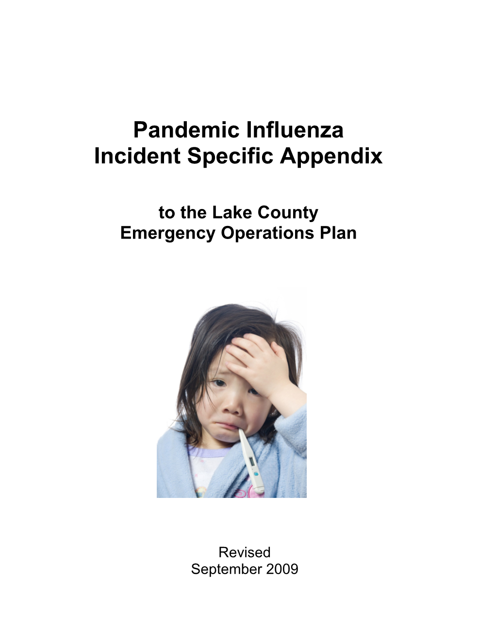 Guidance on Pandemic Influenza Planning for MN Local Public Health Agencies