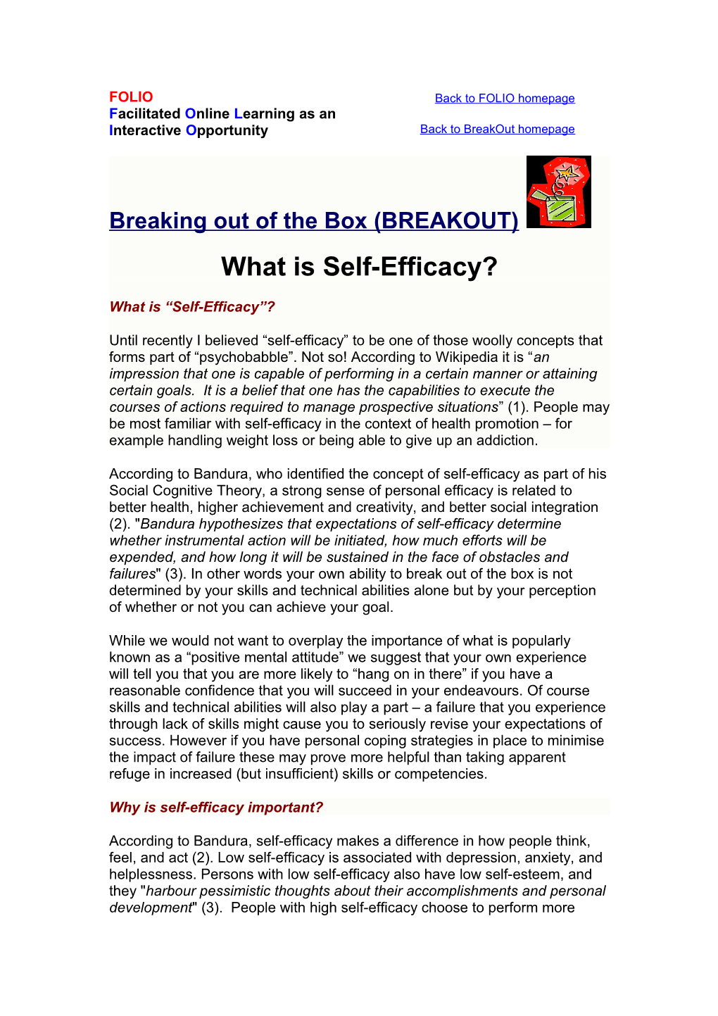 What Is Self-Efficacy?