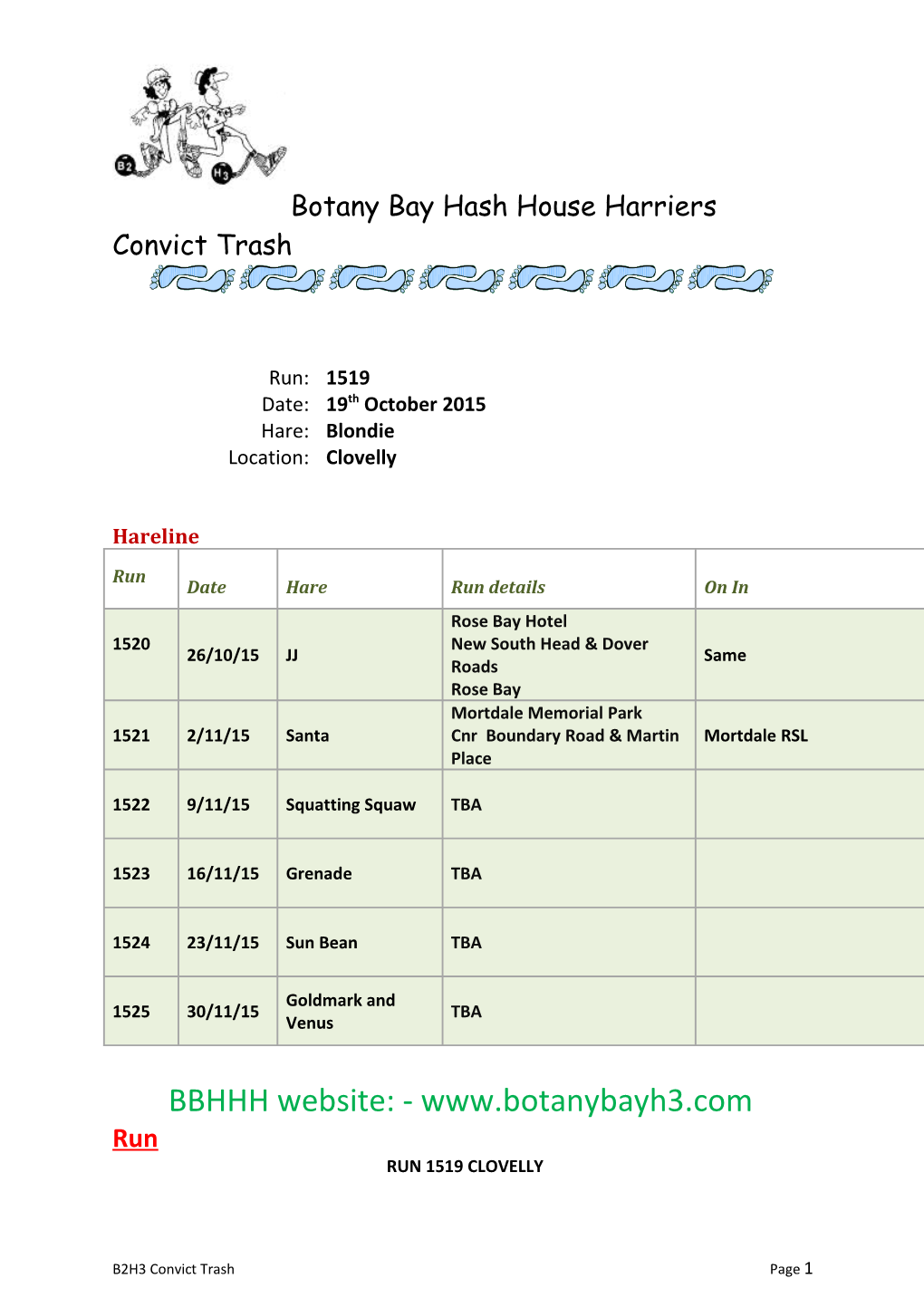 BBHHH Website: