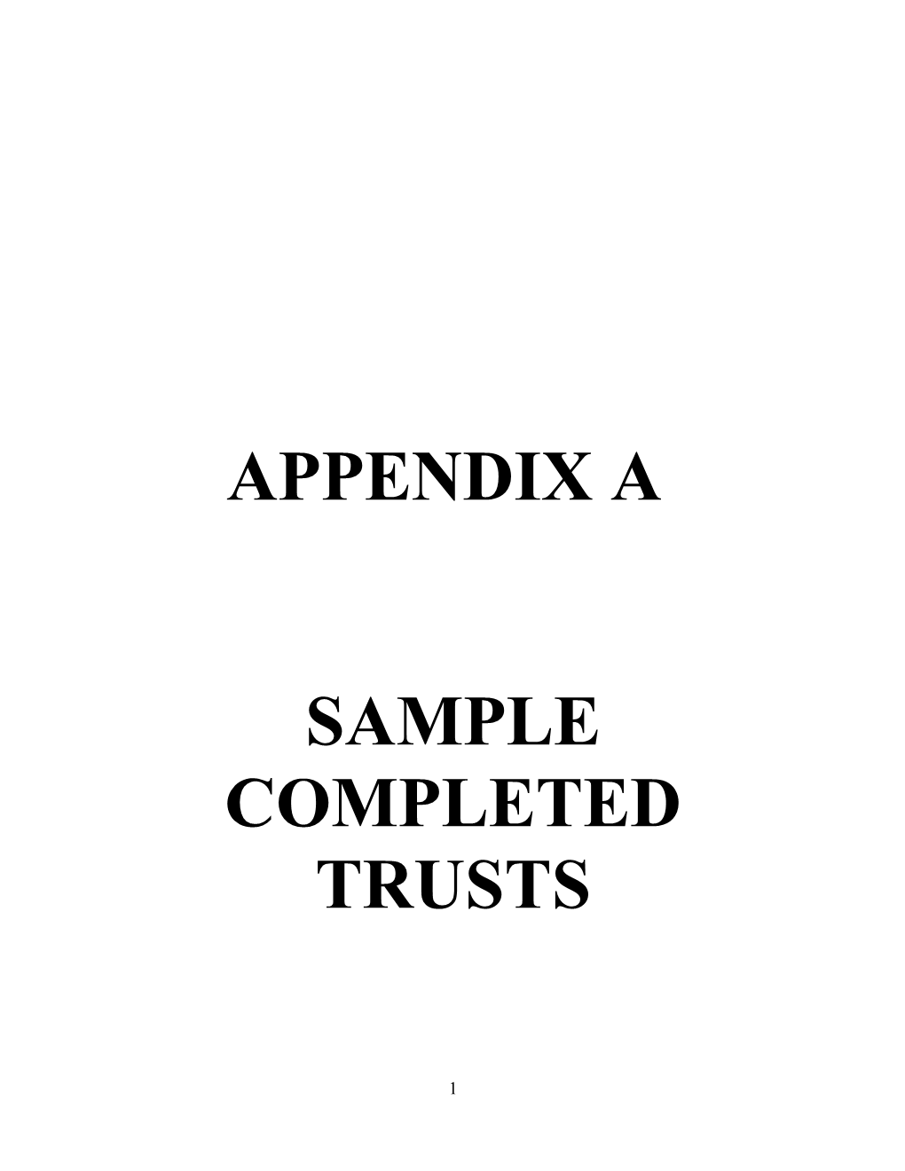 Sample Revocable Trust With