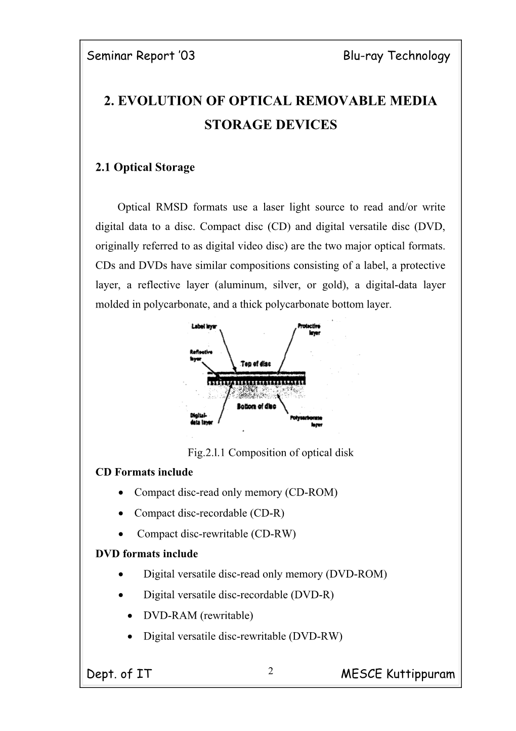 Seminar Report 03Blu-Ray Technology
