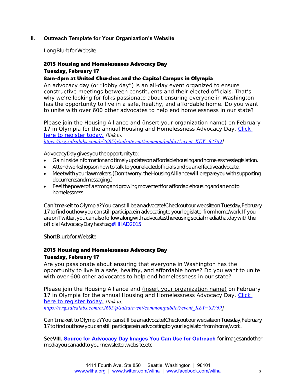 Advocacy Day 2014 FAQ Sheet
