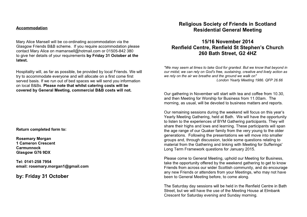 Religious Society of Friends in Scotland