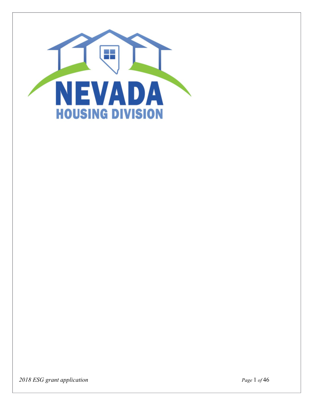 Nevada Housing Division 2018 Emergency Solutions Grant