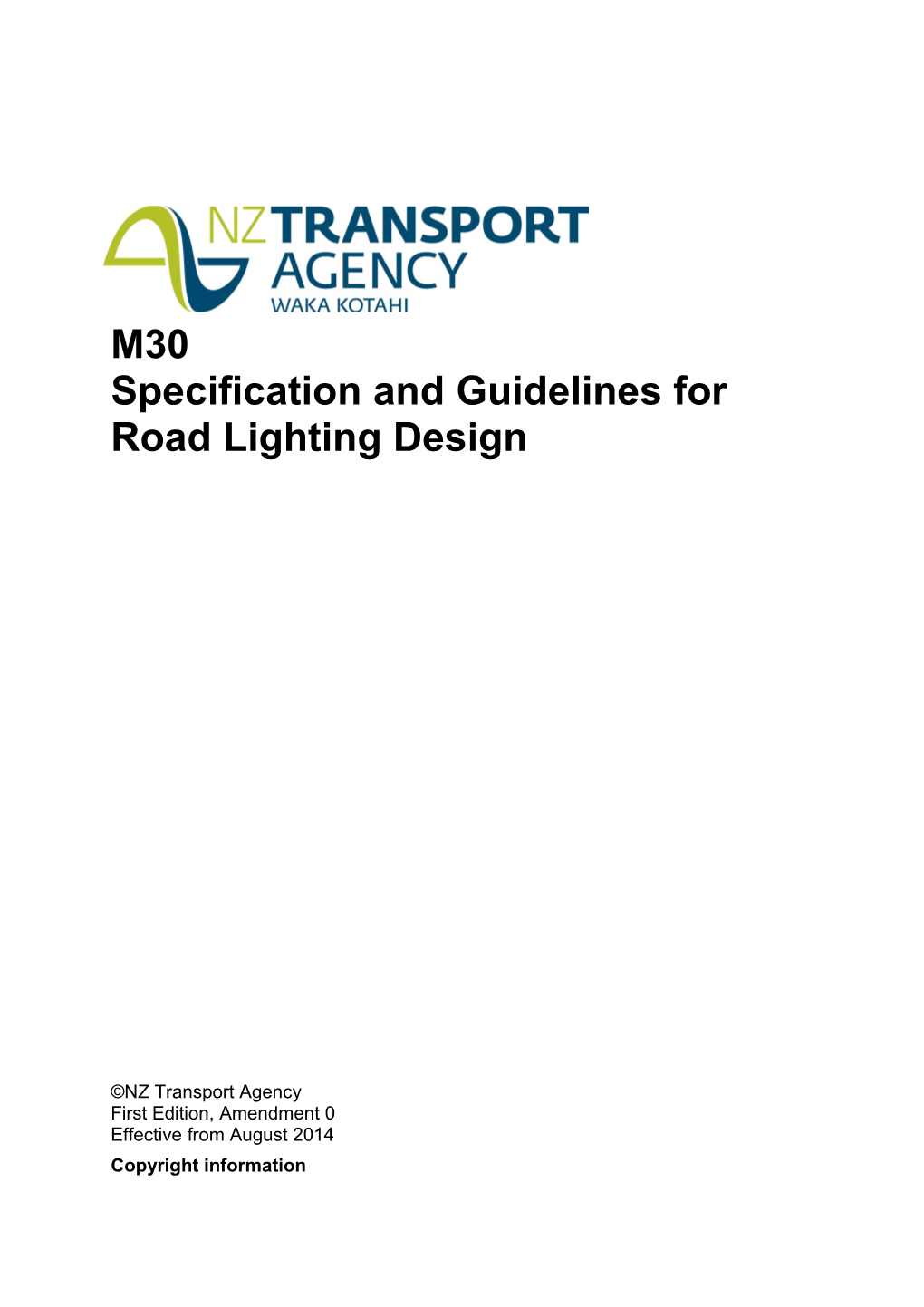 Specification for High Performance Roadmarking