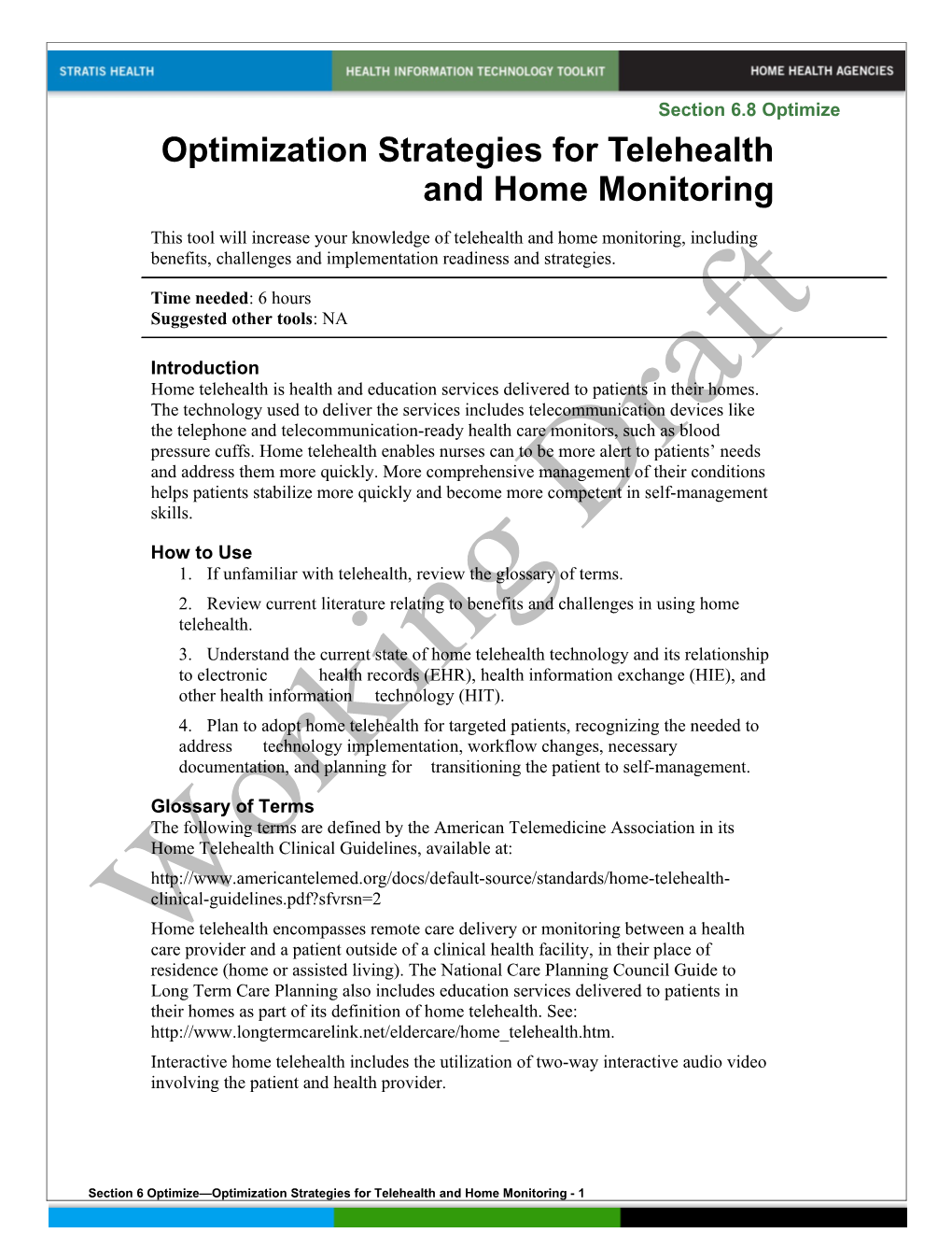 6 Optimization Strategies for Telehealth and Home Monitoring