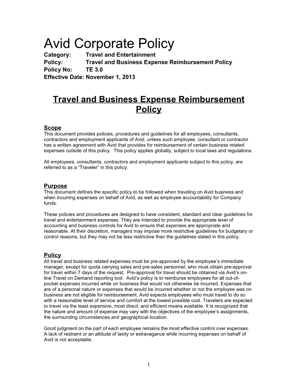 Travel and Business Expense Reimbursementpolicy