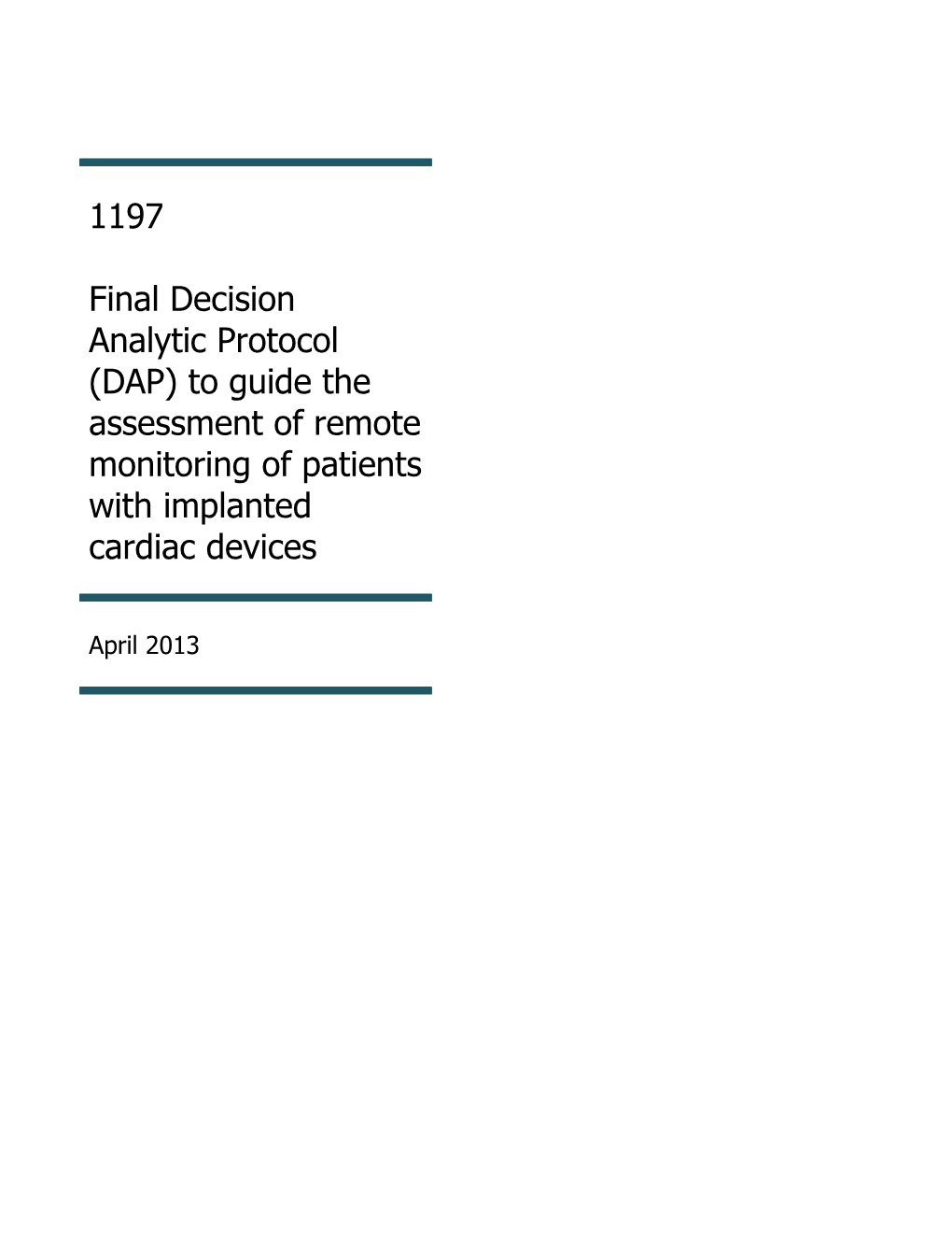 Summary of Matters for Consideration by the Applicant