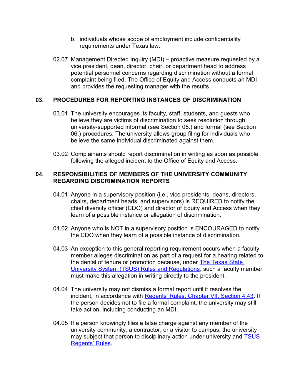 Prohibition of Discriminationupps No. 04.04.46