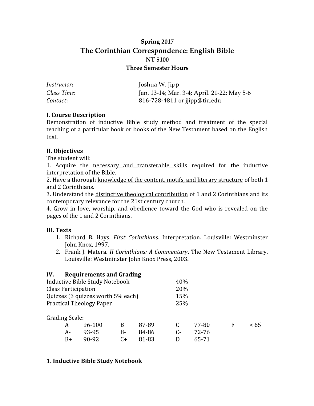 The Corinthian Correspondence: English Bible