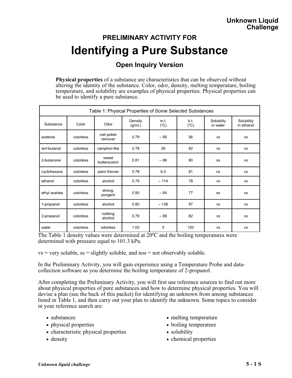 05 Identifying Pure Substances