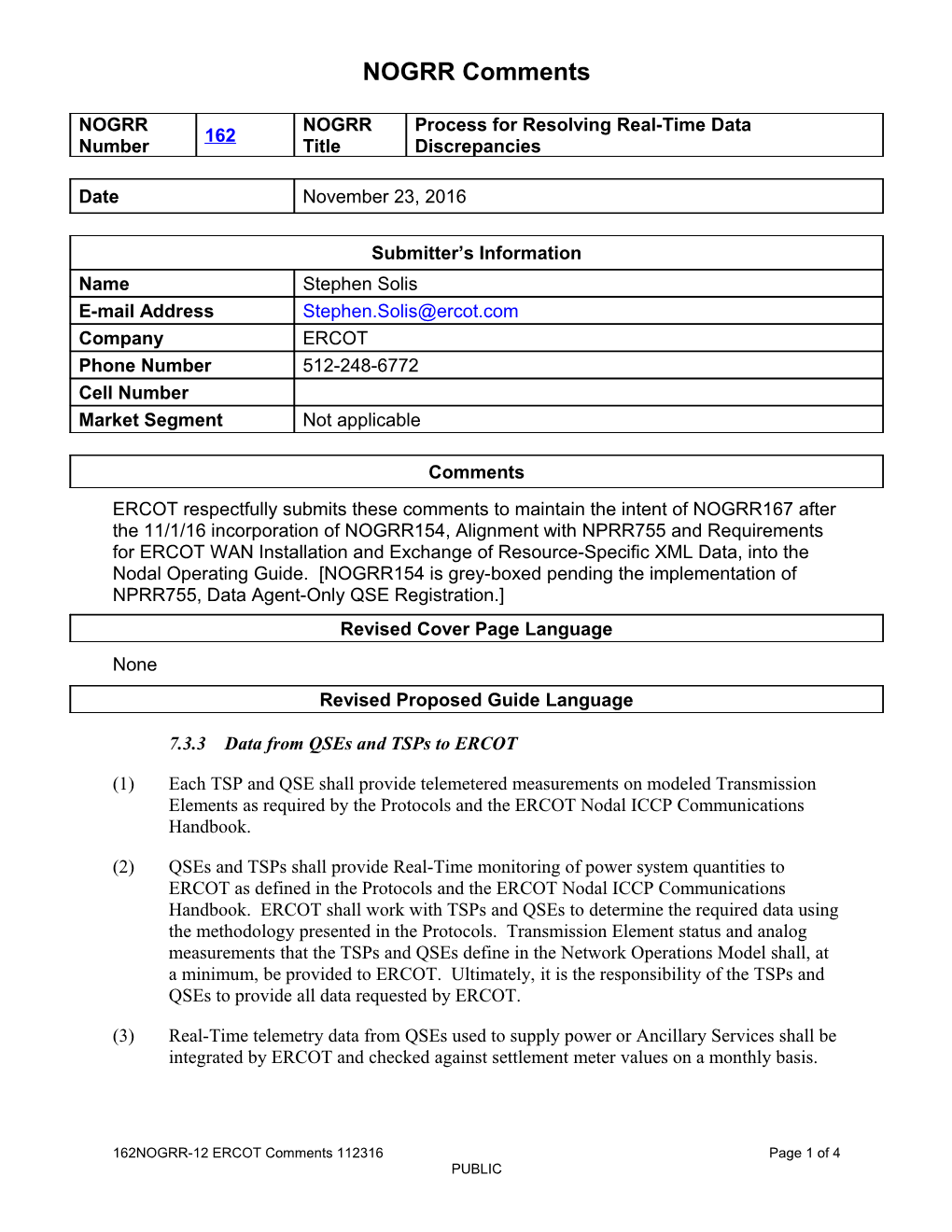 7.3.3Data from Qses and Tsps to ERCOT