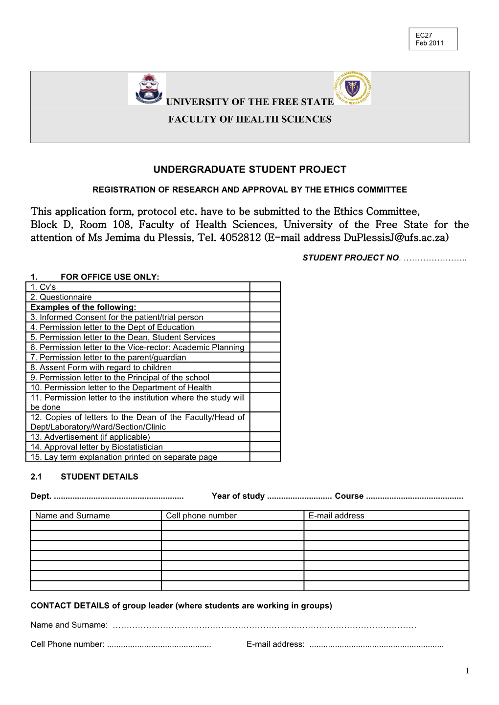 Registration of Research and Approval by the Ethics Committee