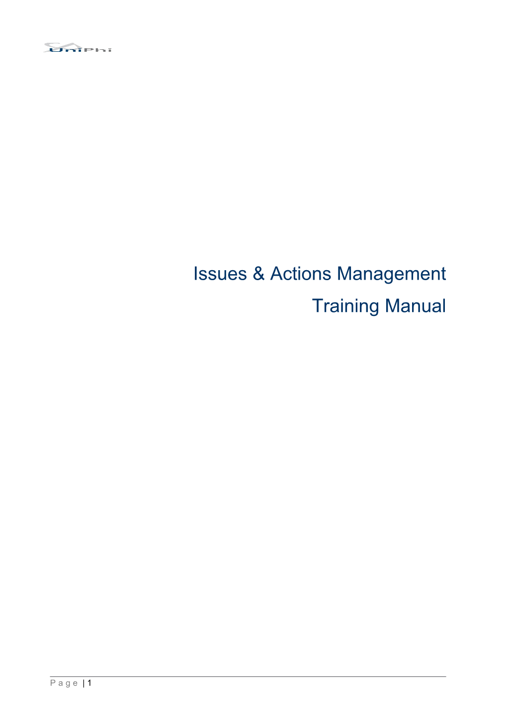 Issues & Actions Management