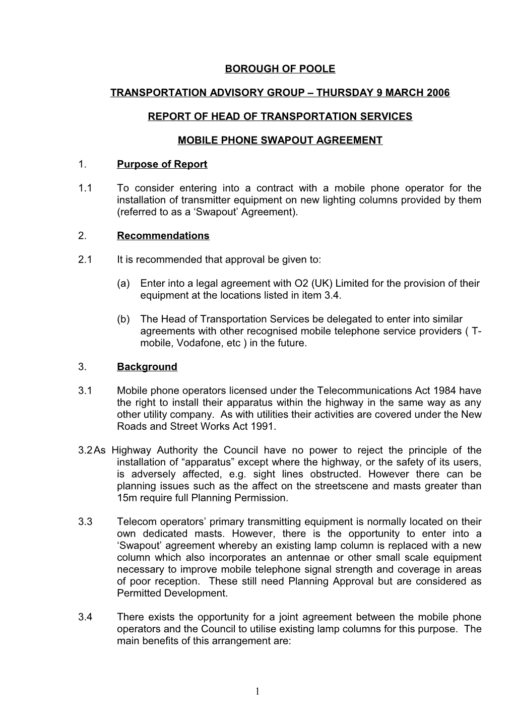 Mobile Phone Swapout Agreement