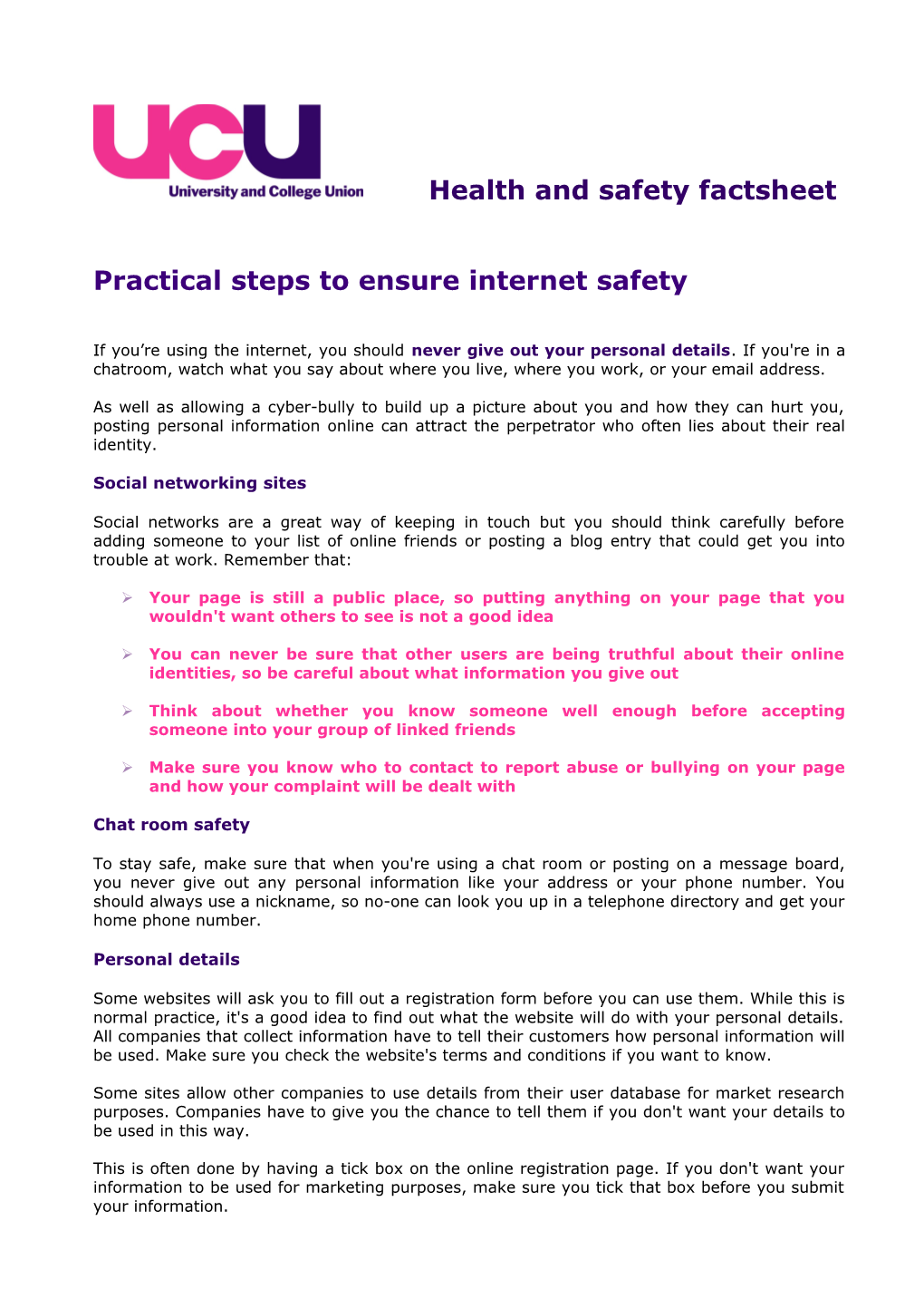 Practical Steps to Ensure Internet Safety