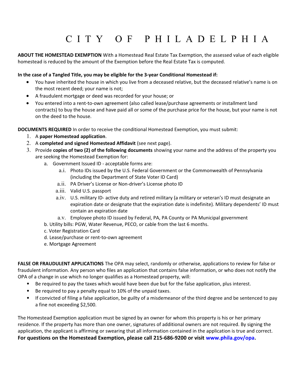 In the Case of a Tangled Title, You May Be Eligible for the 3-Year Conditional Homestead If