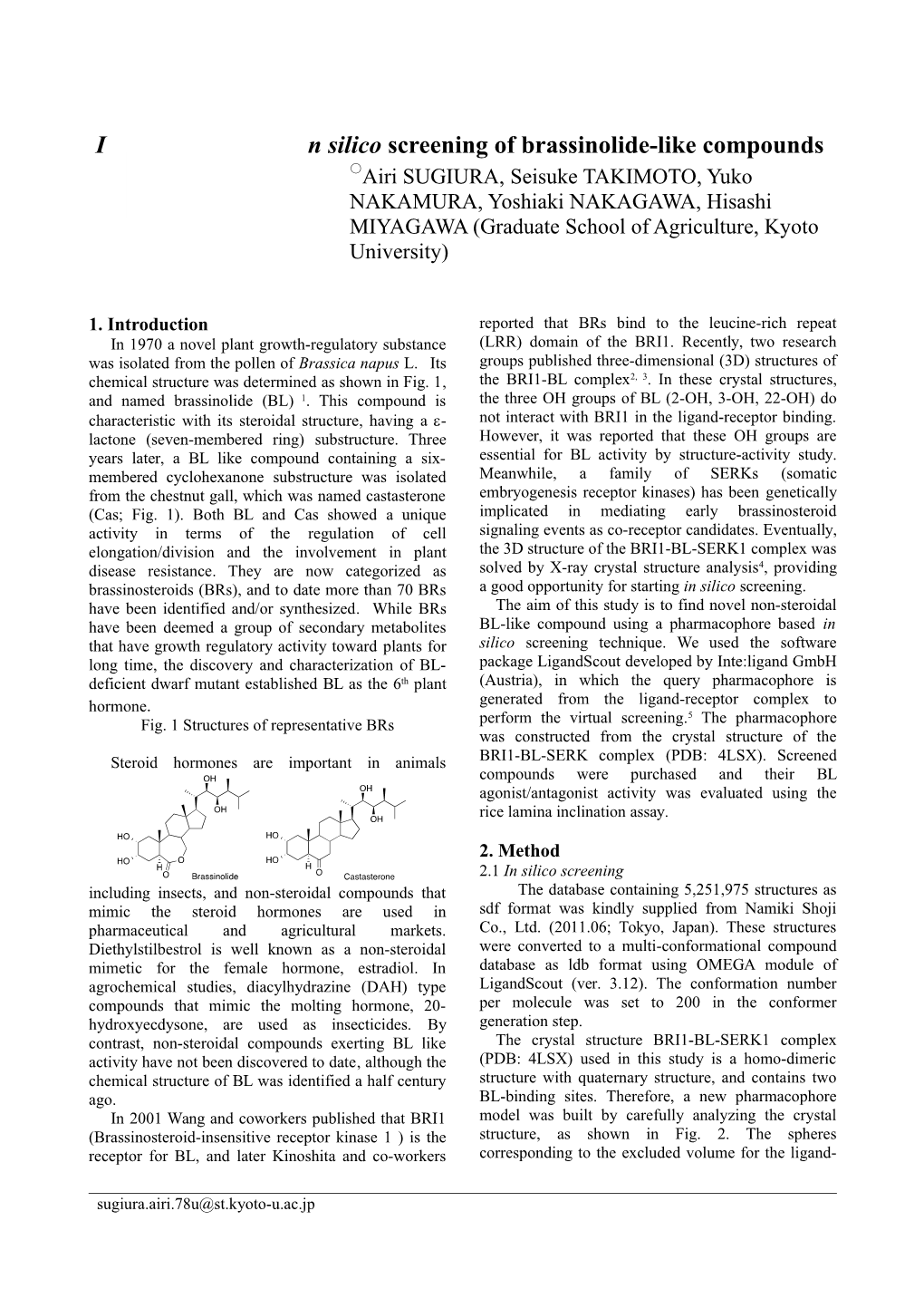 Fig. 1 Structures of Representative Brs