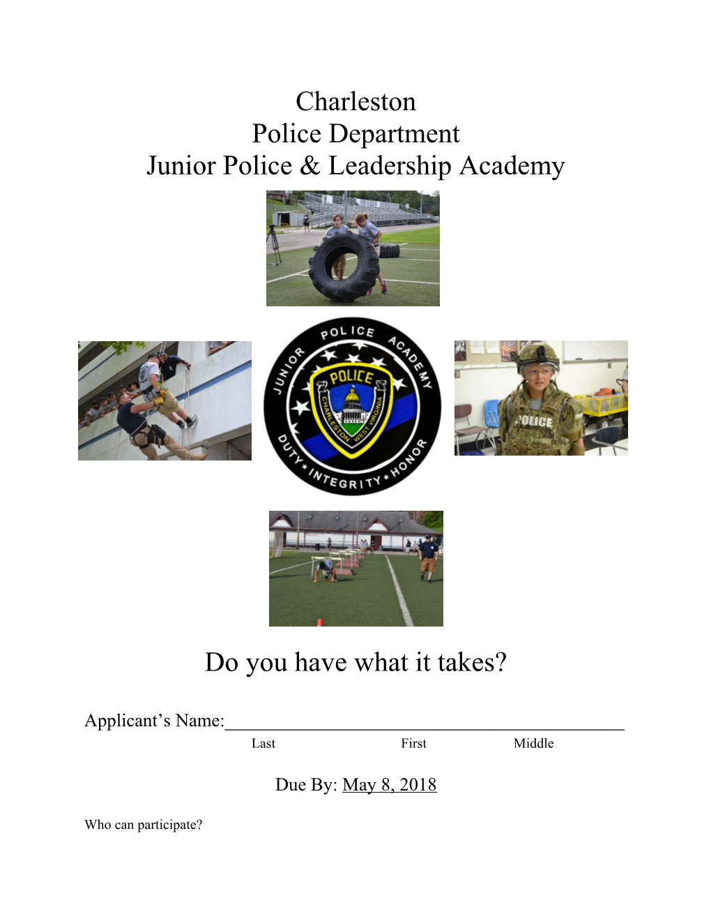 Junior Police & Leadership Academy