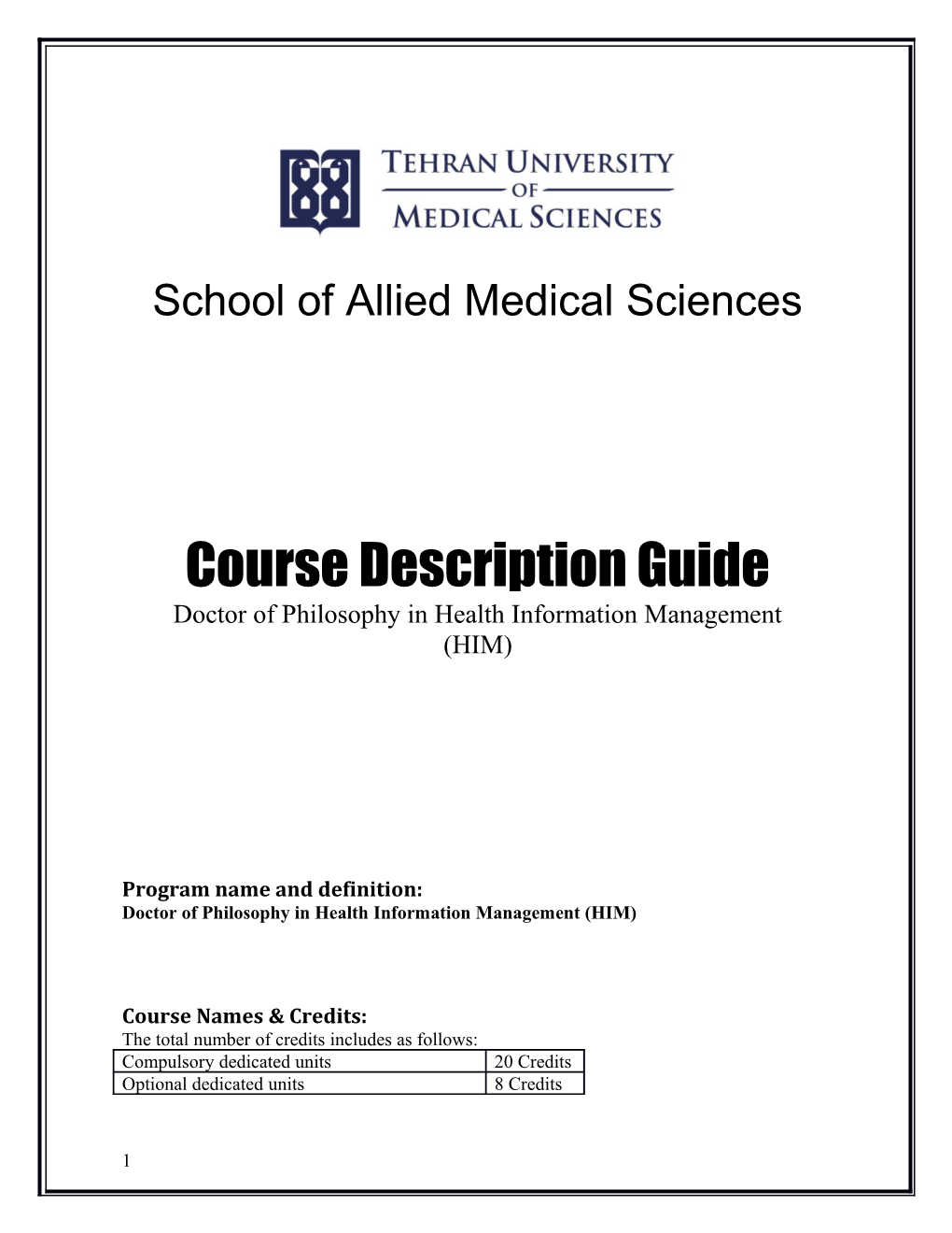 School of Allied Medical Sciences