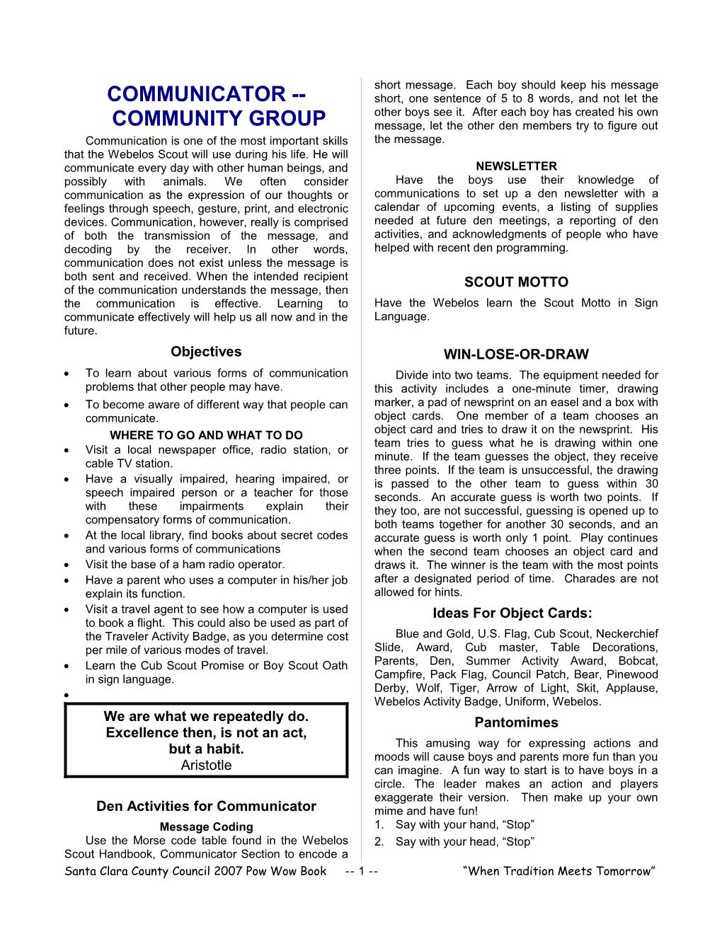 Communicator Community Group