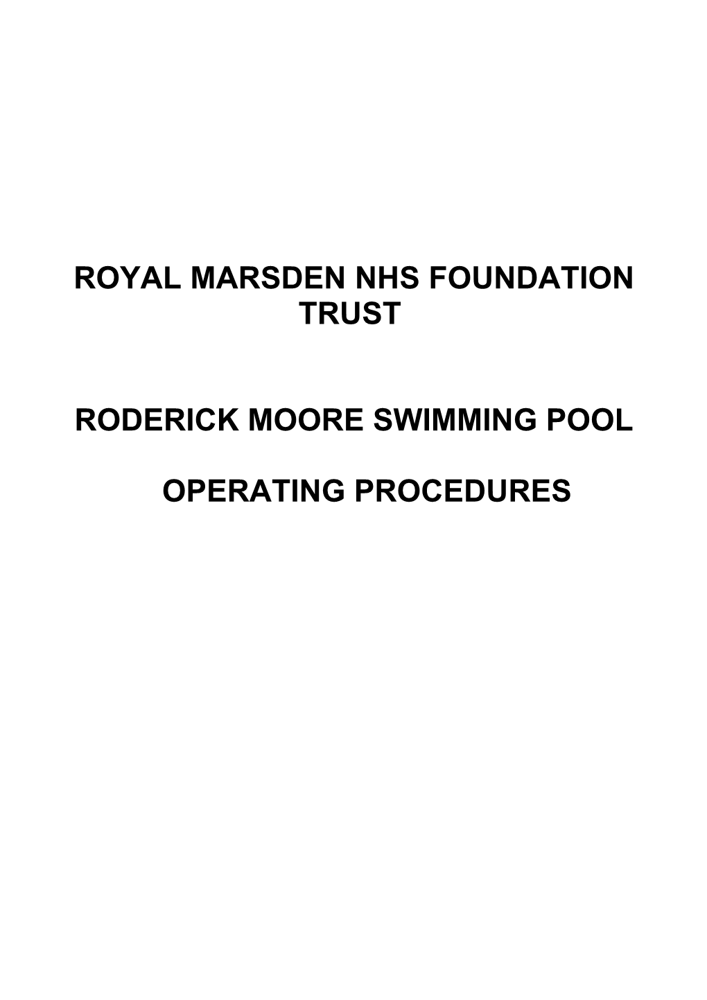Royal Marsden Nhs Foundation Trust