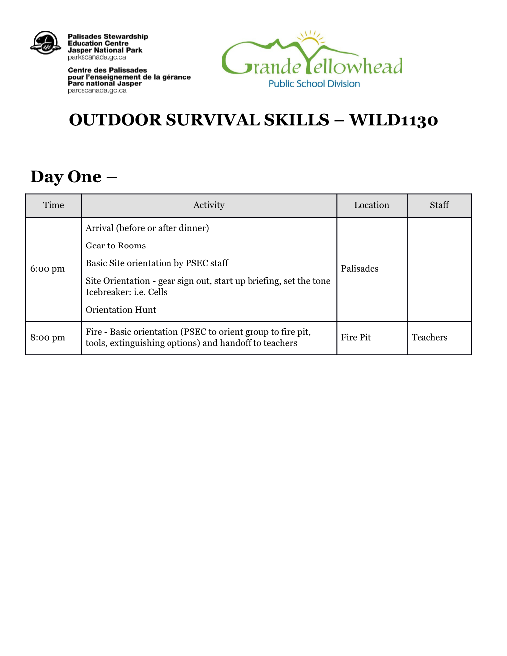 Outdoor Survival Skills Wild1130