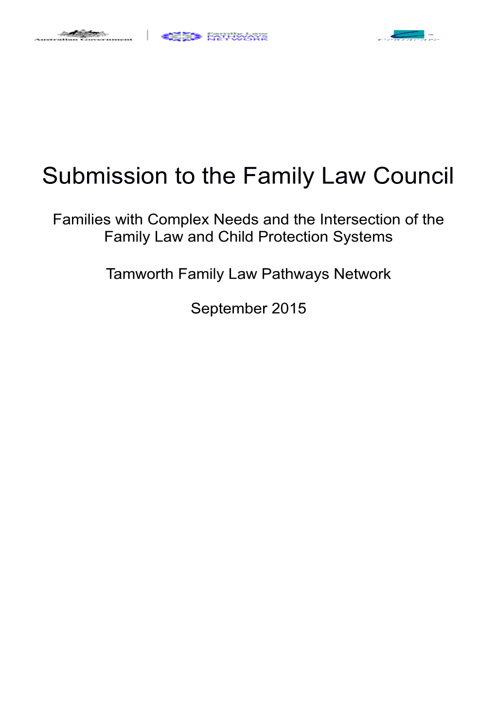 Centacare NENW and Tamworth Family Law Pathways Network