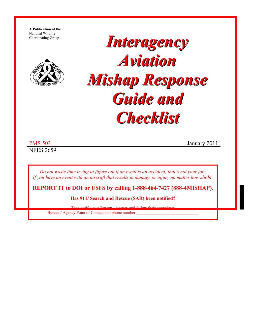 Interagency Aviation Mishap Response Plan