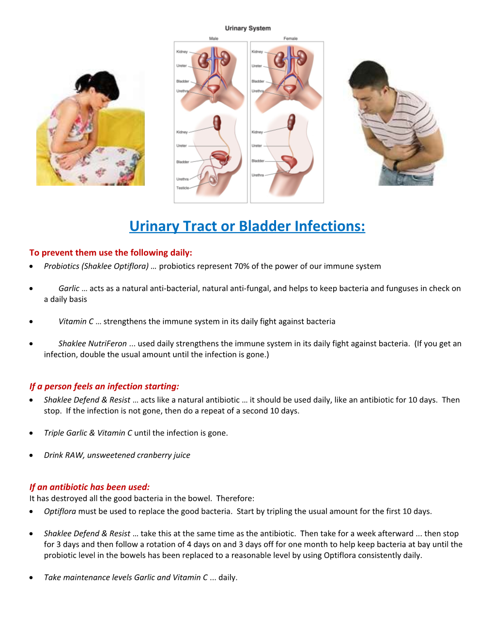 Urinary Tract Or Bladder Infections