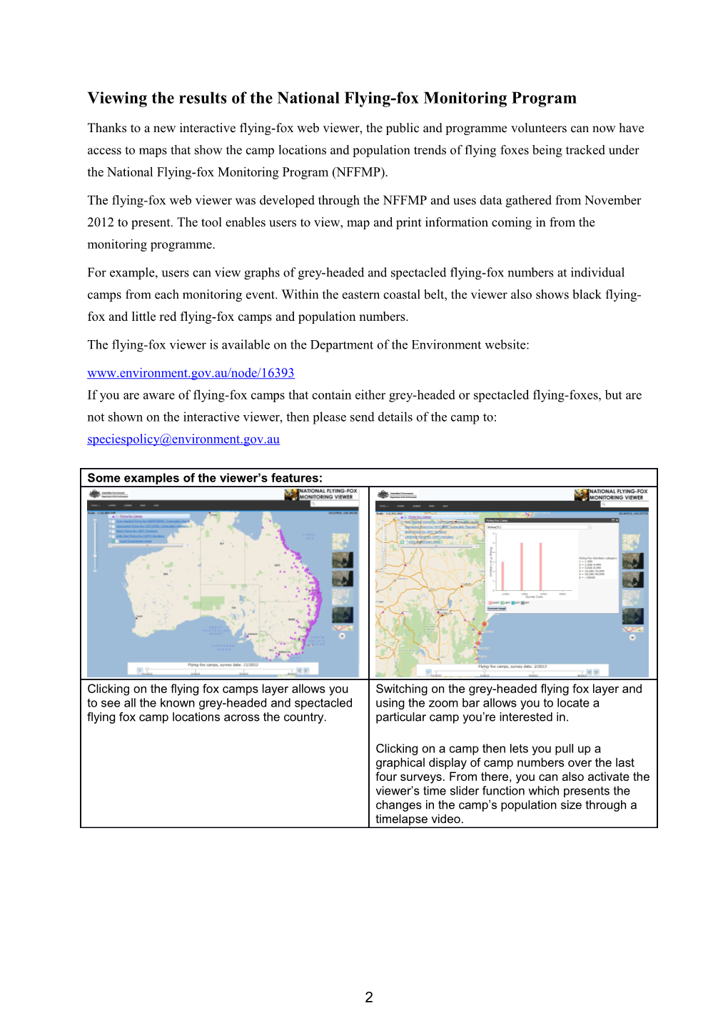 THE MONITOR the National Flying-Fox Monitoring Program Newsletterissue 02 / June 2014
