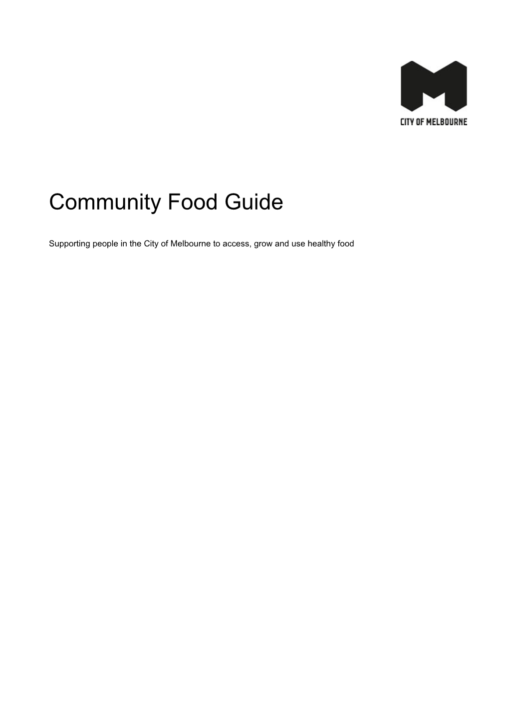 Community Food Guide