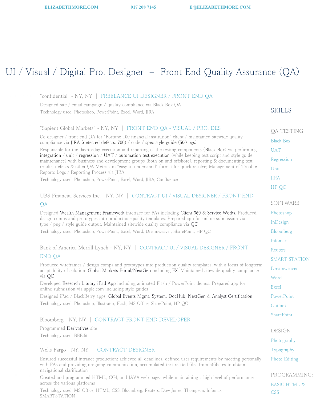 Designed Site / Email Campaign / Qualitycompliance Via Black Box QA
