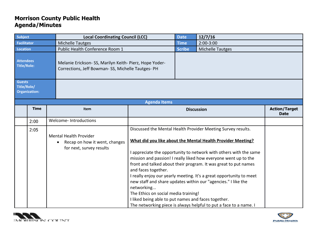 Morrison County Public Health