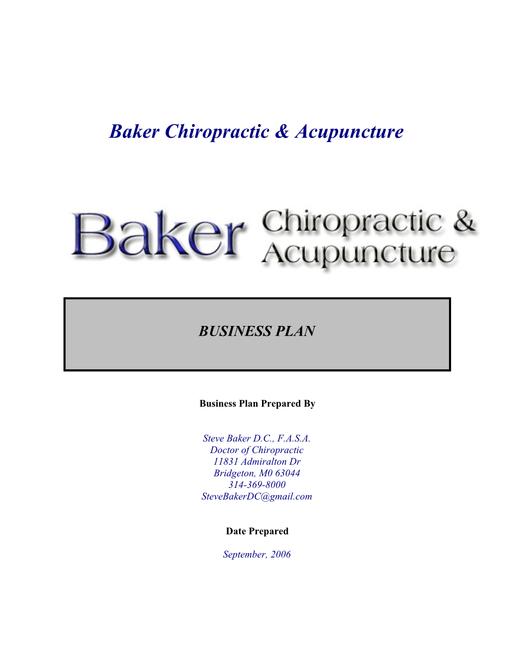 Baker Chiropractic & Acupuncture
