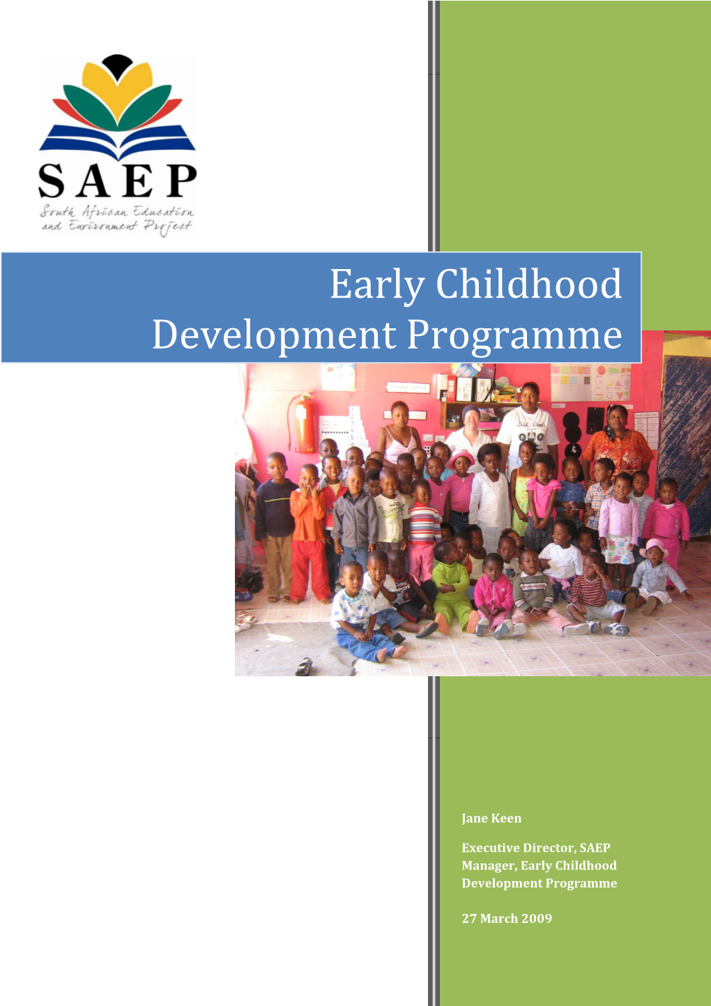 Early Childhood Development Programme
