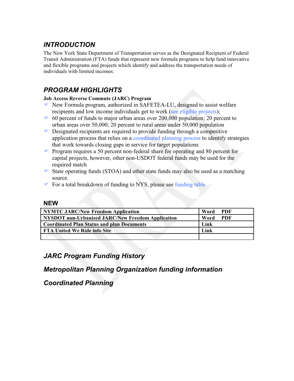 $ 11+ Million in Grant Funds Available for JARC/New Freedom Programs