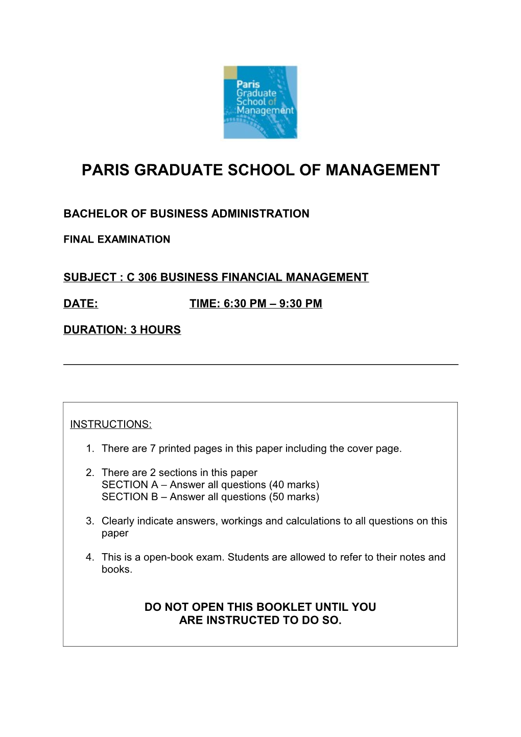 Parisgraduateschool of Management